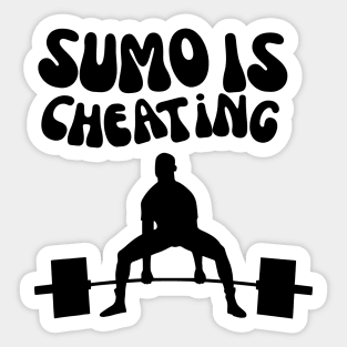 Sumo is cheating Sticker